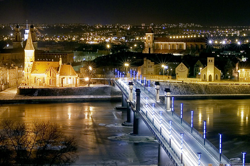 Una veduta dall'alto di Kaunas, Lituania