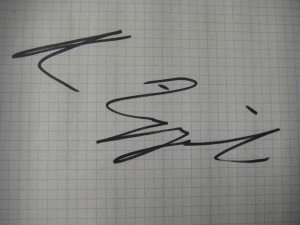 L'autografo di Zoeggeler